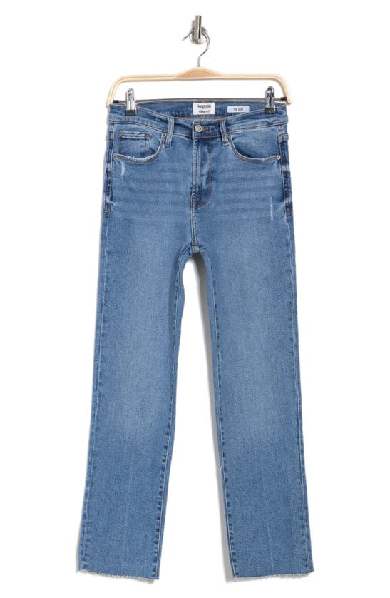 Kensie High Waist Slim Straight Leg Jeans In Pace W/dest At Nordstrom Rack  in Blue