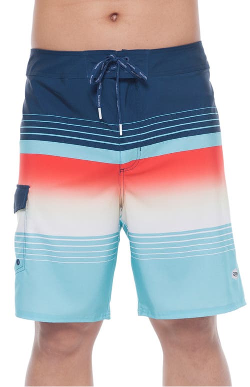 Shop Rokka&rolla 4-way Stretch Performance Board Shorts In Hawaiian Slush