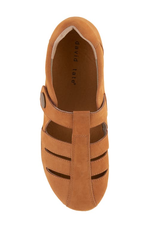 David Tate Optic Flat In Tan Nubuck