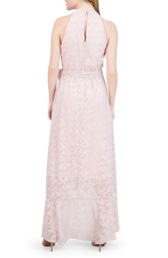 Shop Julia Jordan Lace High-low Sleeveless Dress In Pink