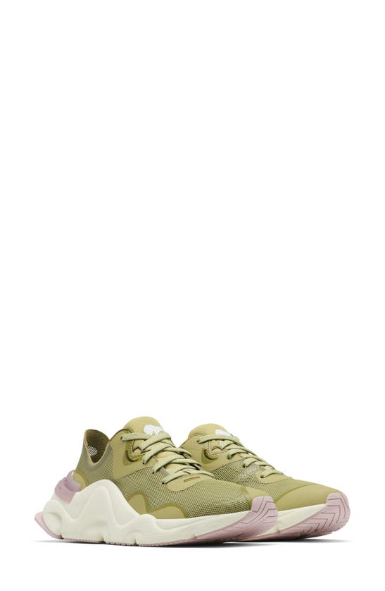 Sorel Kinetic Rnegd Float Sneaker In Olive Shade Shale