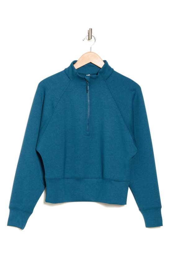 Shop Kyodan Scuba Half Zip Pullover In Blue Coral