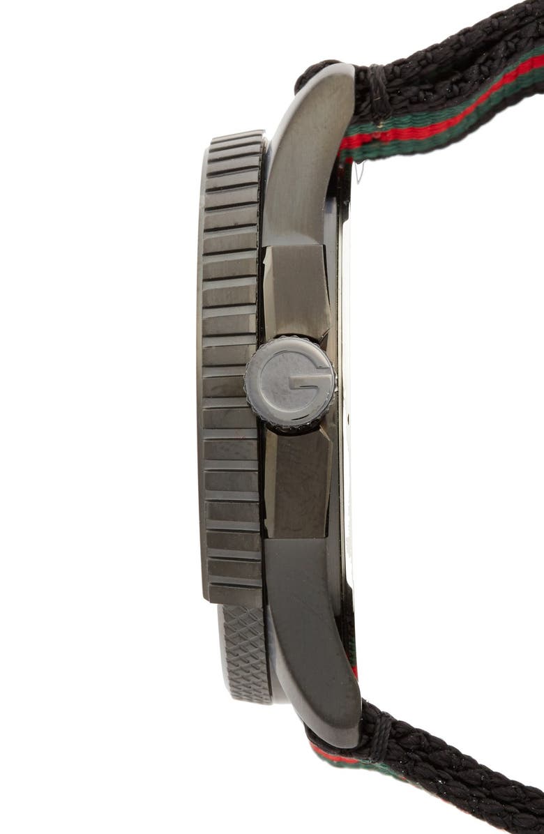 Gucci 'G Timeless' Nylon Strap Watch, 44mm, Alternate, color, 