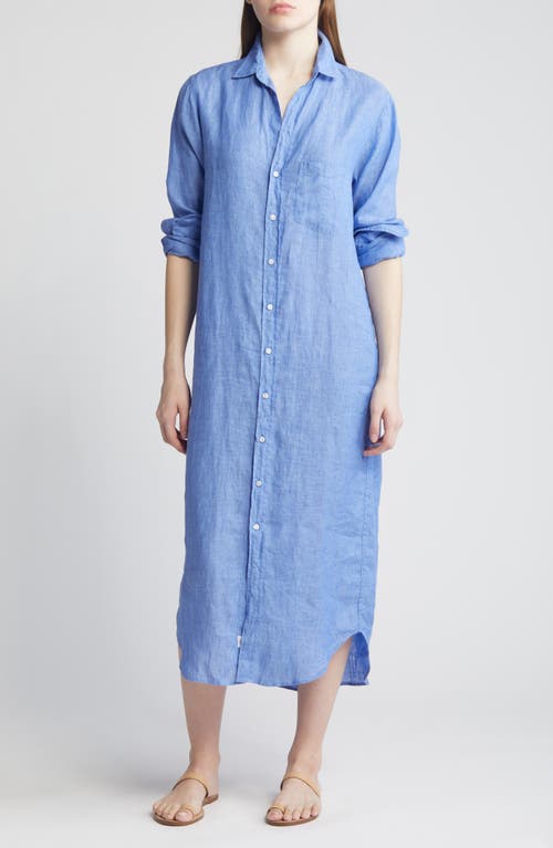 Rory Maxi Shirtdress in Blue