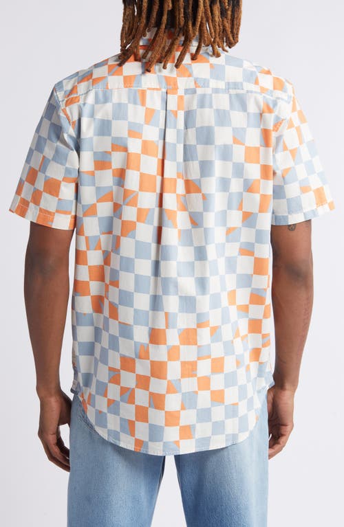 VANS VANS WATSON CHECKERBOARD SHORT SLEEVE BUTTON-UP SHIRT 