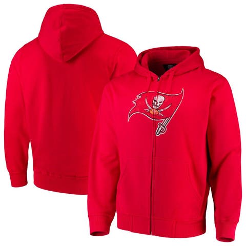 NFL Team Apparel Youth Tampa Bay Buccaneers Primary Logo Grey Hoodie