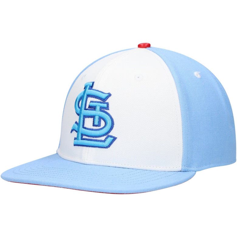 Pro Standard White/light Blue St. Louis Cardinals Blue Raspberry Ice Cream Drip Snapback Hat