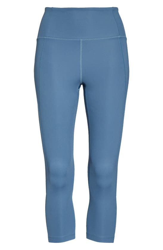 Girlfriend Collective High Waist Capri Leggings In Monarch