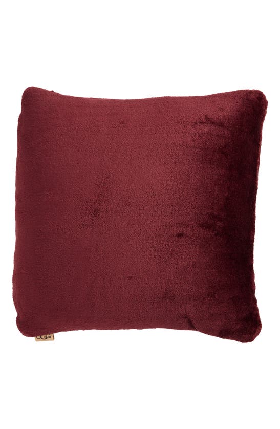 Shop Ugg Whistler Plush Throw Pillow In Rosewood