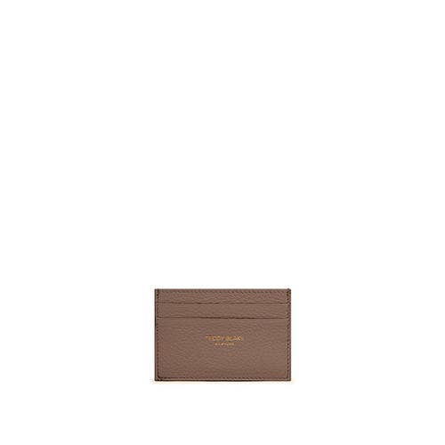 Shop Teddy Blake Cardholder Stampato In Brown