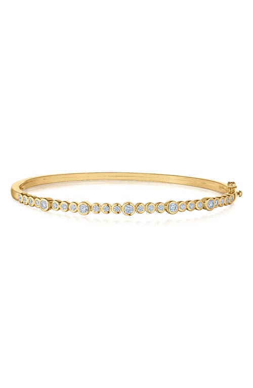 Graduated Diamond Bangle in Yellow