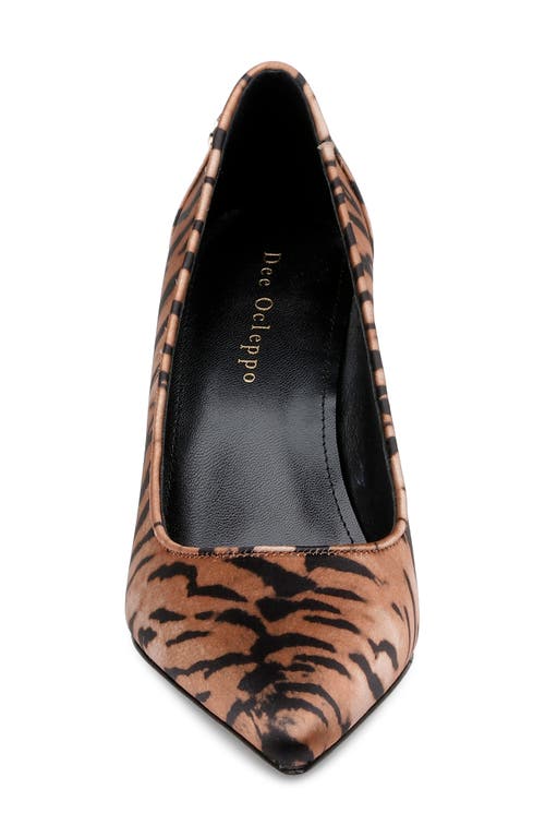 Shop Dee Ocleppo Santorini Pointed Toe Pump In Tiger Print