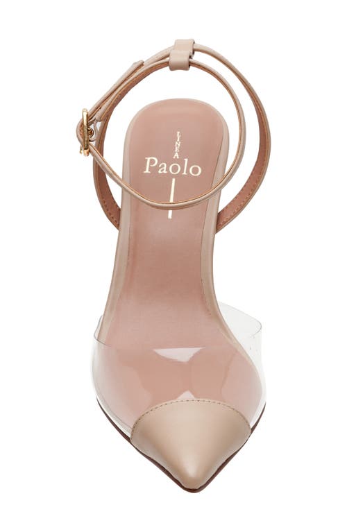 Linea Paolo Yuki Pointed Toe Pump In Clear/nude