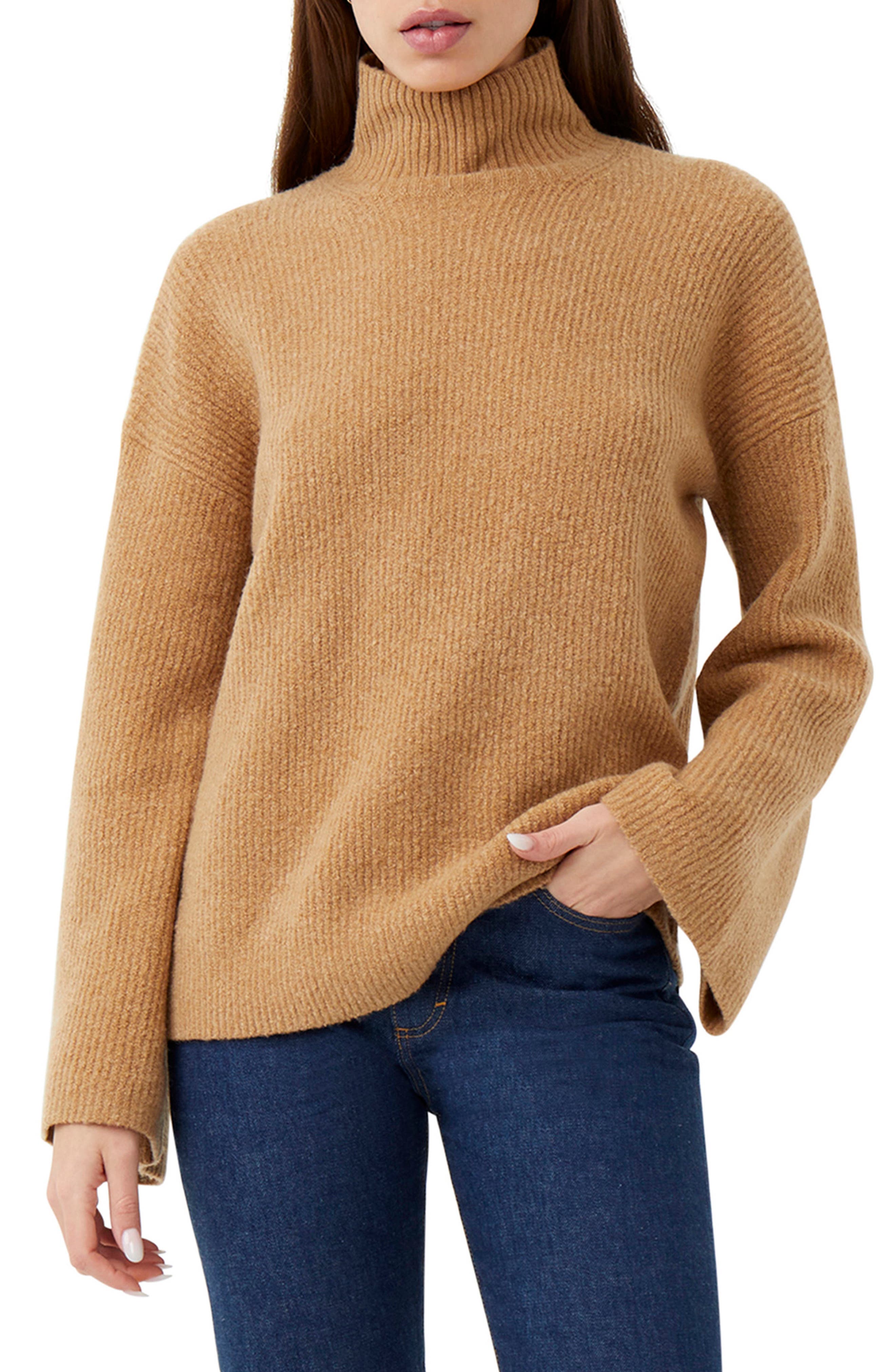 camel colored turtleneck