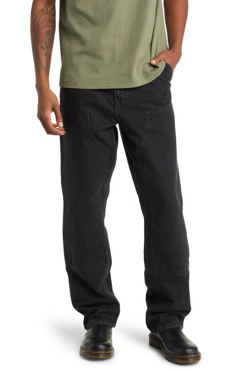Carhartt Men's Washed Duck Flannel Lined Work Dungaree Pants