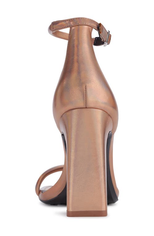 Dkny K4497313 Womens Logo Manmade Ankle Strap In Rose Gold