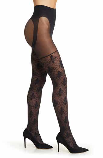 Leopard Mix Sheer Tights by Natori at ORCHARD MILE