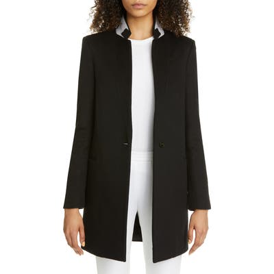 Stella Mccartney Double Face Wool Long Blazer, US - Black