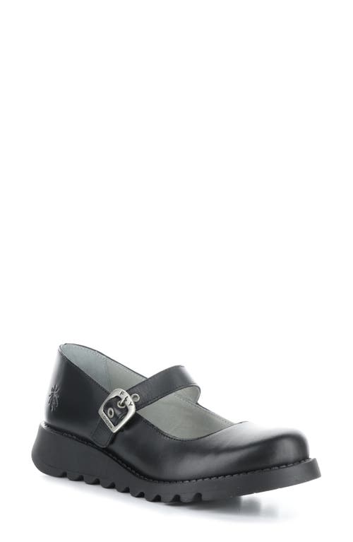 Shop Fly London Samp Mary Jane Loafer In Black Rug