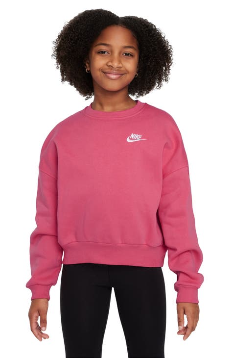 Girls nike sweatshirt best sale