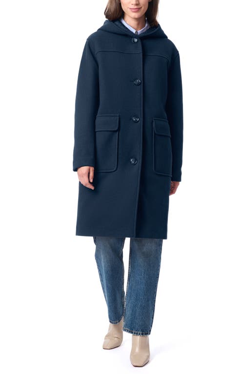 BERNARDO BERNARDO LONGLINE HOODED COAT 