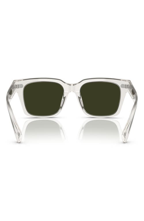 Shop Oliver Peoples 52mm Polarized Pillow Sunglasses In Grey