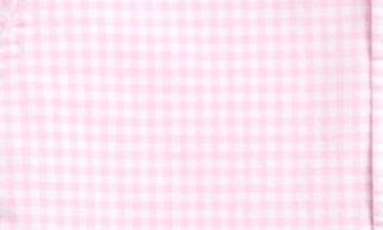 Shop Polo Ralph Lauren Check Cotton Short Sleeve Button-down Shirt In Pink/ White