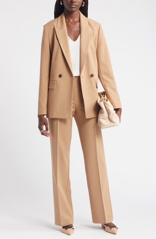 Shop Nordstrom Straight Leg Pants In Camel