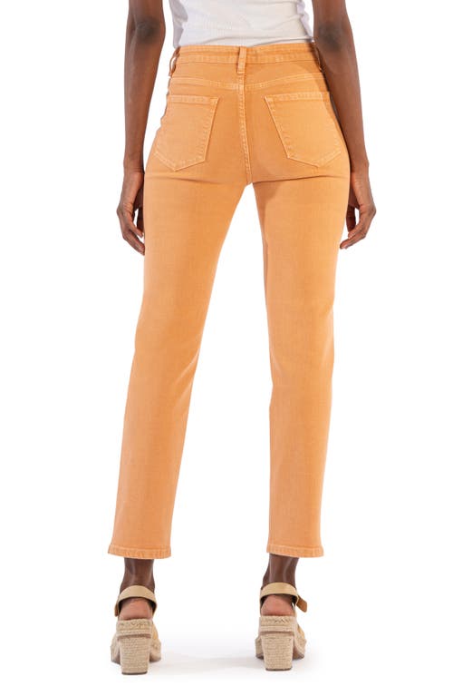 Shop Kut From The Kloth Rachael High Waist Crop Mom Jeans In Apricot