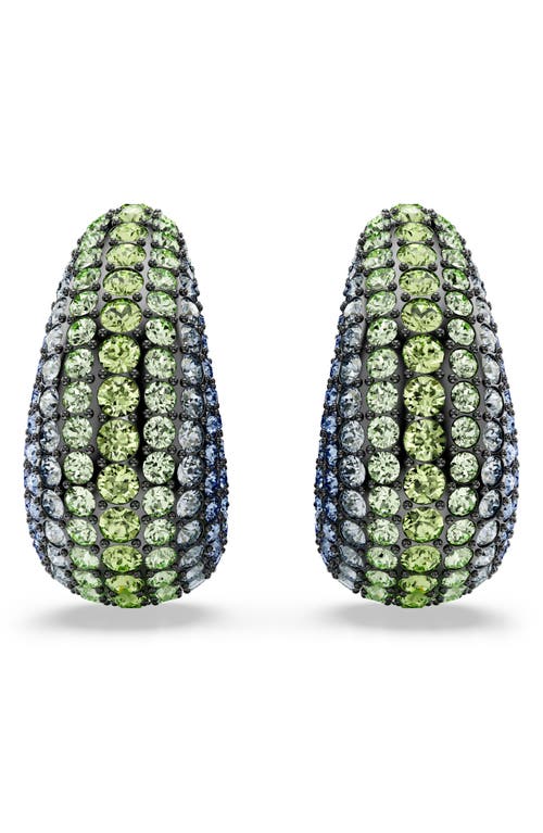 Swarovski Sublima Drop Earrings In Green