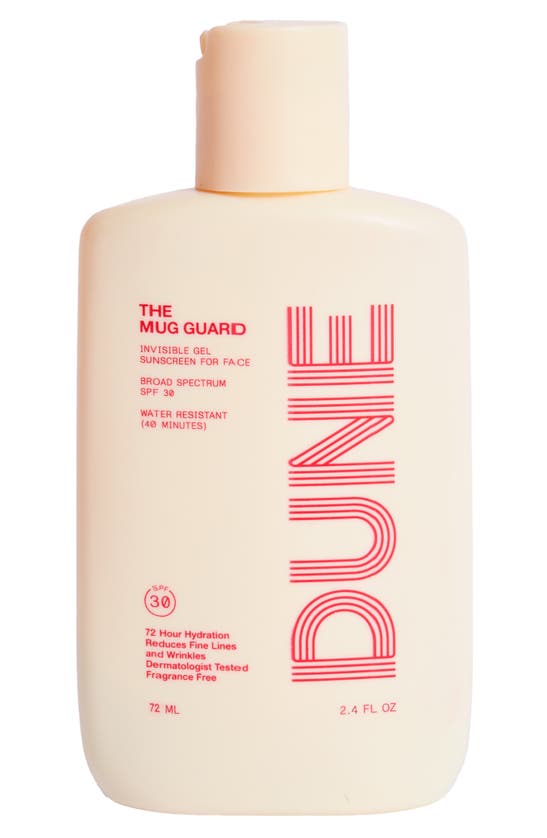 Shop Dune The Mug Guard Invisible Gel Face Sunscreen Broad Spectrum Spf 30, 2.4 oz