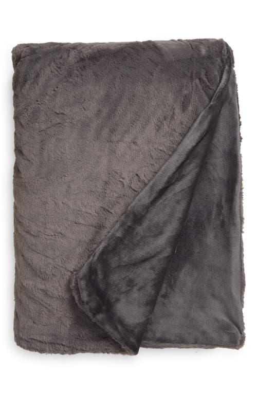 UnHide Cuddle Puddles Plush Throw Blanket in Charcoal Charlie at Nordstrom