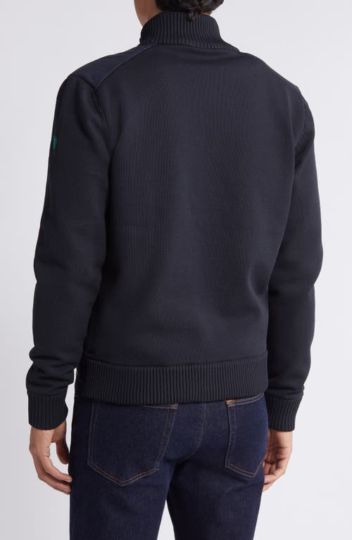 Save The Duck Sedum Mixed Media Hybrid Jacket In Blue Black