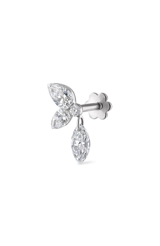 MARIA TASH MARIA TASH GRAND DIAMOND ECHO SINGLE THREADED STUD EARRING