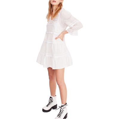 Free People Berlin Trapeze Minidress, White