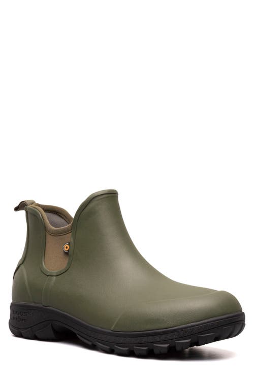 Bogs Sauvie Waterproof Slip-On Chelsea Boot in Olive Multi