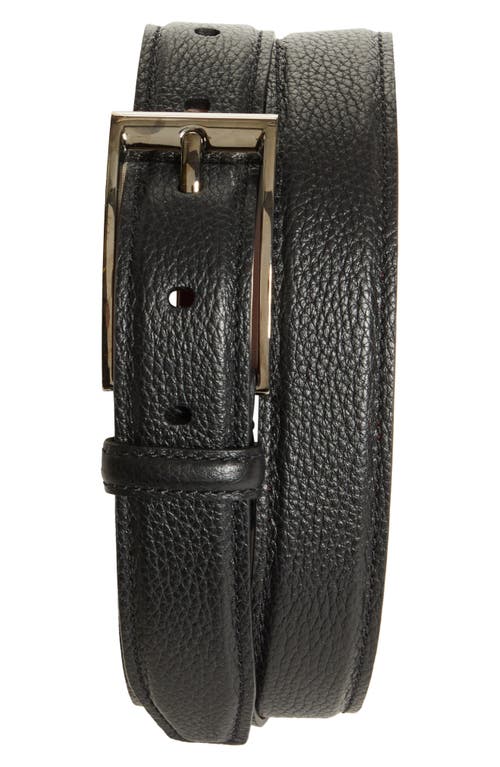 Christian Louboutin Bizz Leather Belt In Black