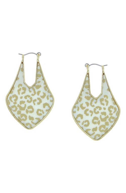 Shop Olivia Welles Gabriella Drop Earrings In Gold/white