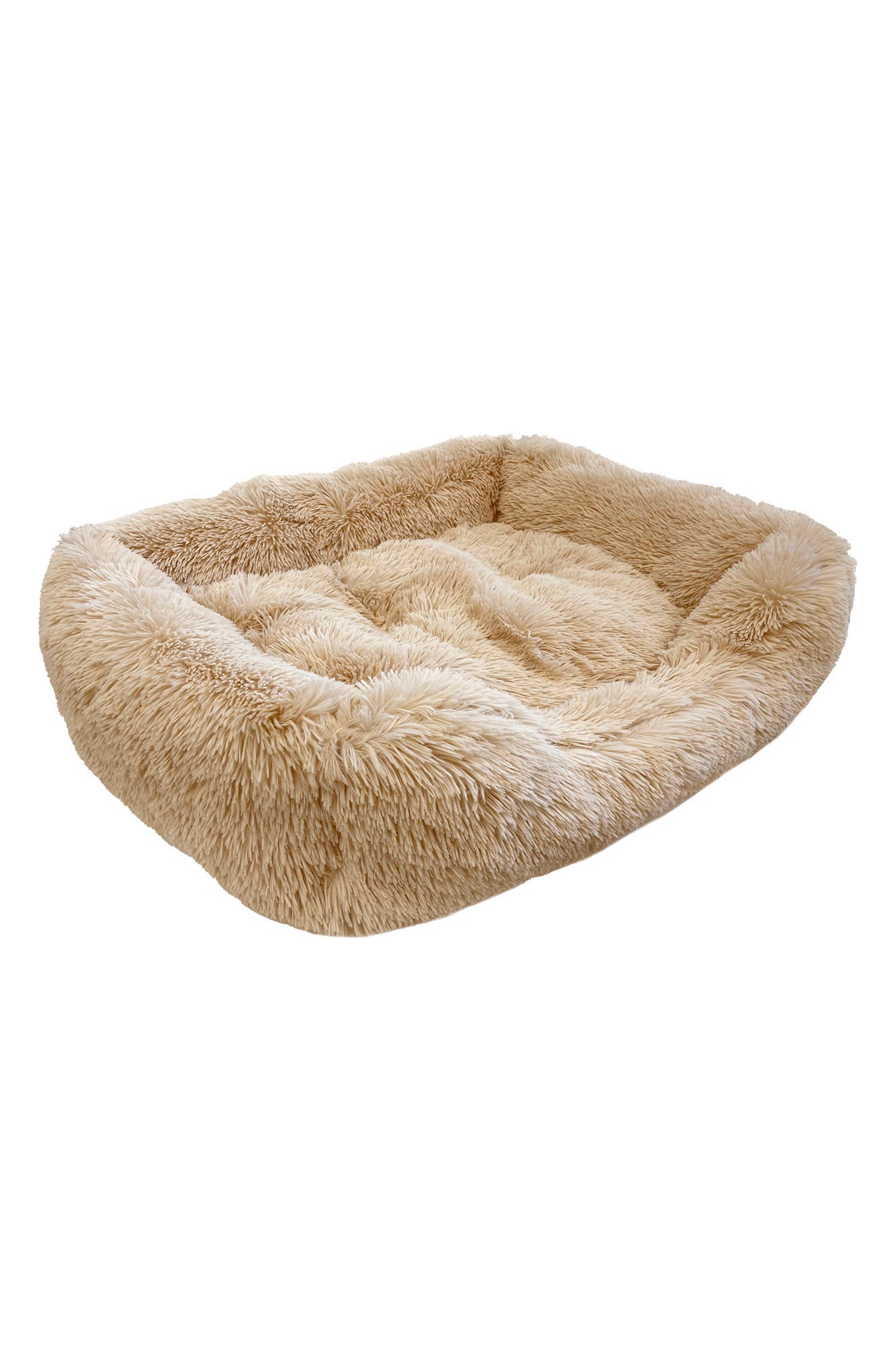 beige dog bed