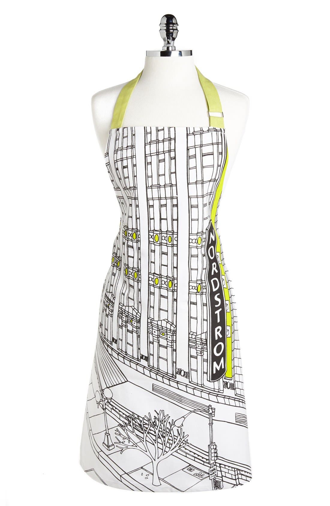 Nordstrom Heritage Collection 'Seattle Flagship Storefront' Print Apron