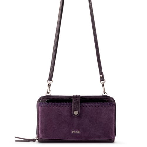 Shop The Sak Iris Smartphone Crossbody In Aubergine Suede