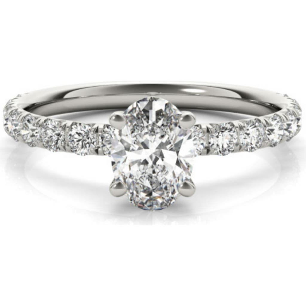 Bliss Diamond 1 1/2ct Oval Diamond Engagement Ring 14k Or Gold Lab Grown In 14k White Gold