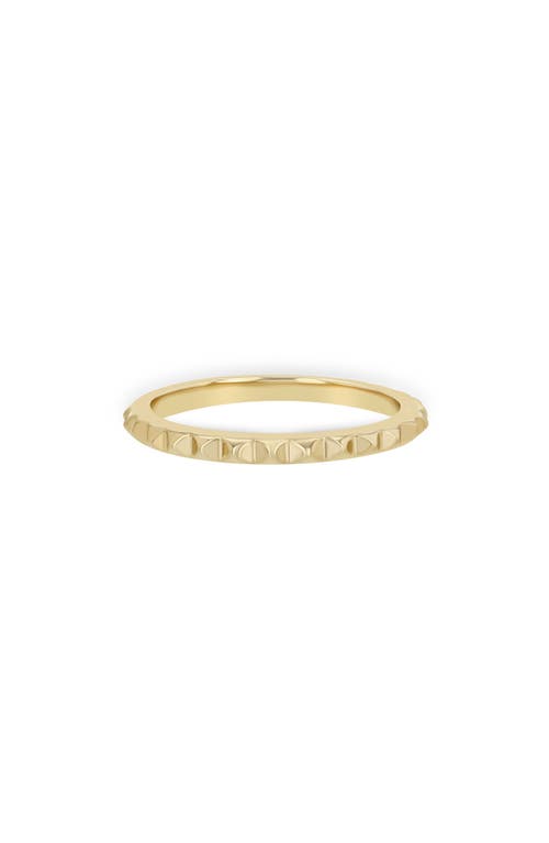 Zoë Chicco Stud Band Ring In 14k Yellow Gold
