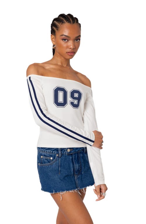 EDIKTED EDIKTED '90S OFF THE SHOULDER TOP
