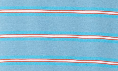 Shop Acne Studios Emmbar Stripe Fitted T-shirt In Sea Blue