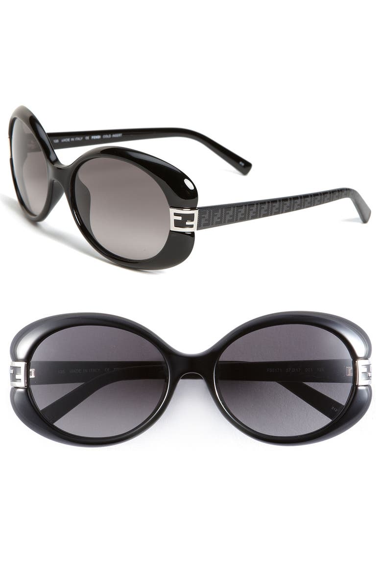 Fendi 'Zucca' Oval Sunglasses | Nordstrom
