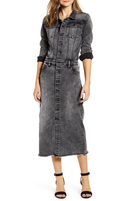 WASH LAB WASH LAB DENIM PIECE DYED DENIM DRESS