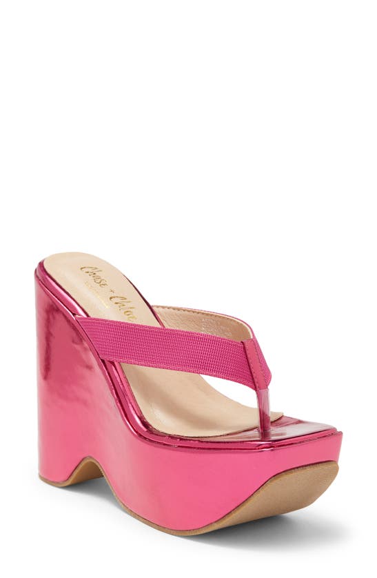 CHASE & CHLOE ASTRA PLATFORM WEDGE SANDAL