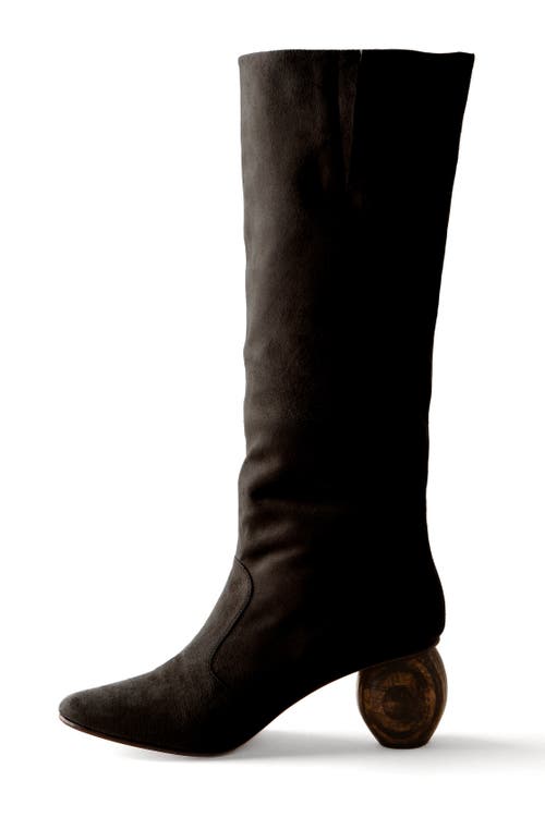 Shop Huma Blanco Quinn Boot In Coal Suede