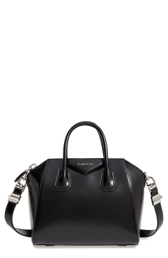 GIVENCHY GIVENCHY SMALL ANTIGONA BOX LEATHER SATCHEL